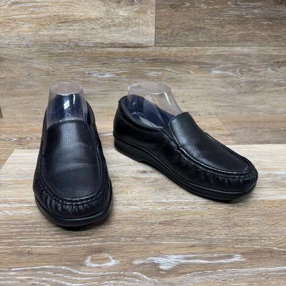 SAS Savvy Black Leather Comfort Loafer Women's Size 7 - Picture 6 of 7